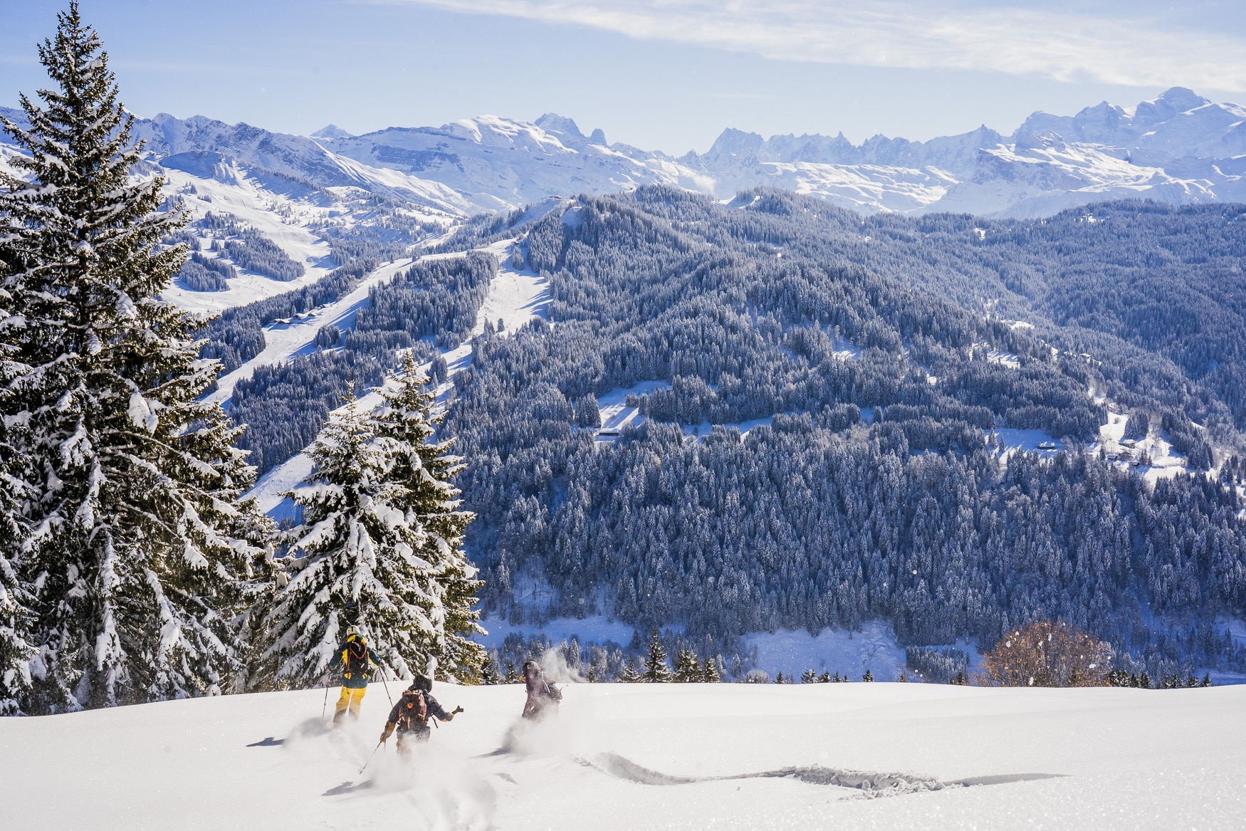 Snowboard poudreuse Les Gets