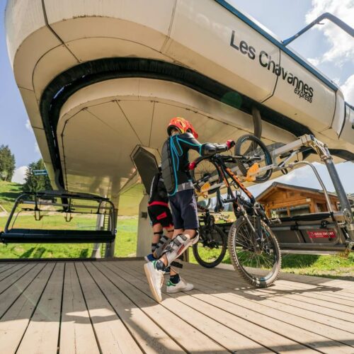 Télésiège des Chavannes VTT DH les gets