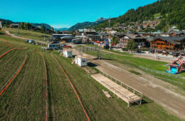 Préparation et installation de la coupe du monde de VTT aux Gets 